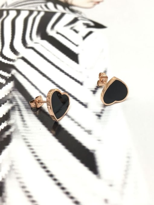 GROSE Lovely Heart-shape Stud Earrings 1