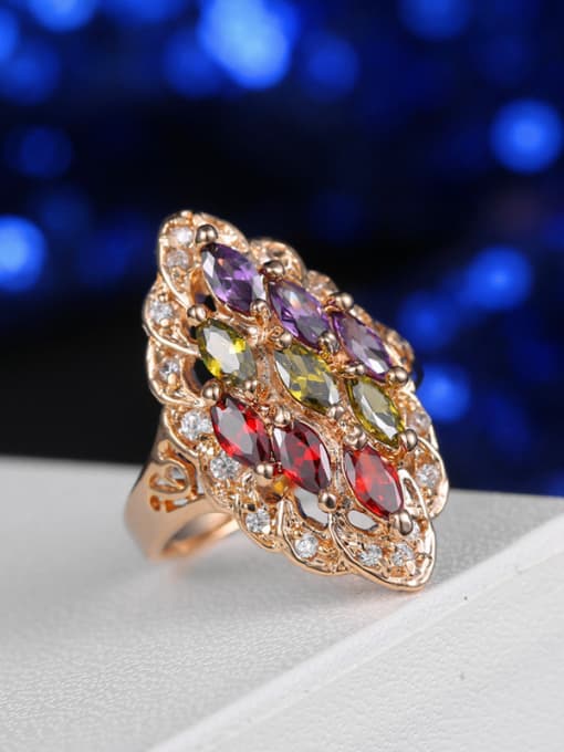 L.WIN 18K Gold Plated Zircon Ring 3
