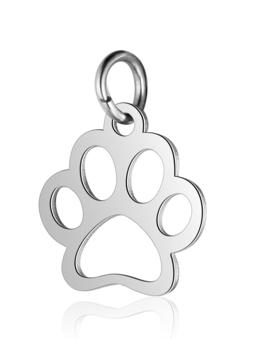 XT452S-steel Stainless Steel With Gold Plated Fashion Dog Charms