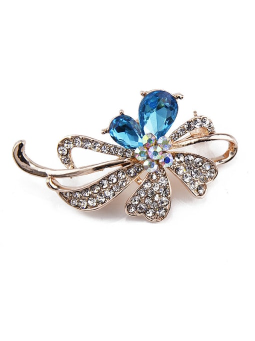 Inboe 2018 2018 Flower-shaped Crystal Brooch 0