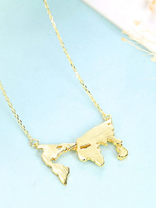 gold 925 Sterling Silver With smooth personality Irregular Necklaces