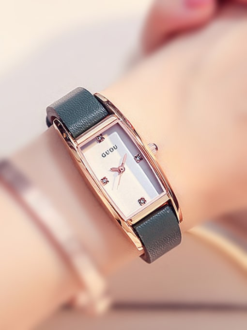 2018 GUOU Brand Fashion Rectangle Women Watch 1000009335