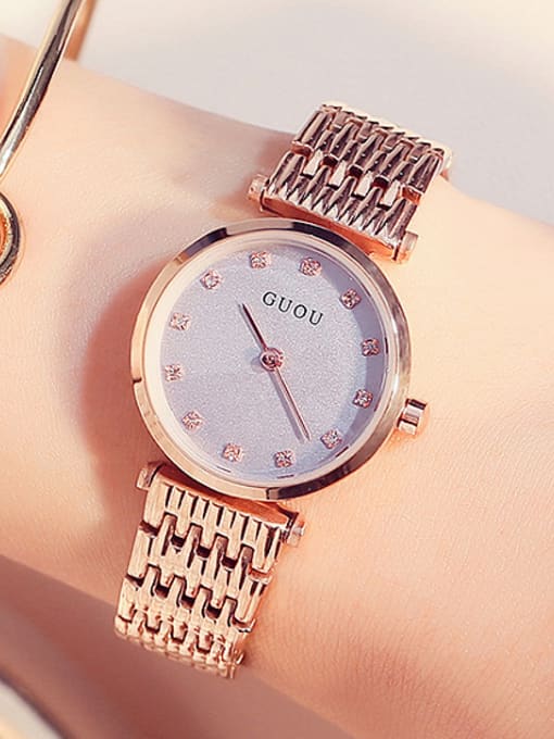 grey GUOU Brand Classical Numberless Watch