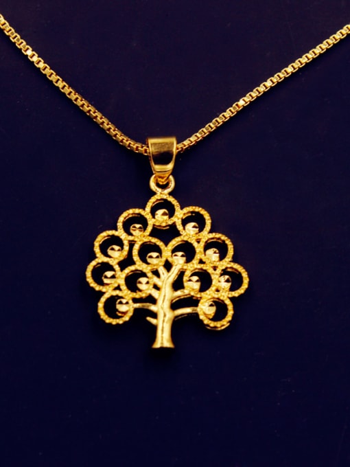 Neayou Exquisite Gold Plated Tree Pendant 0