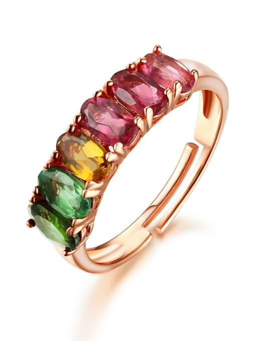 Deli Multi-color Gemstones Multistone ring 2