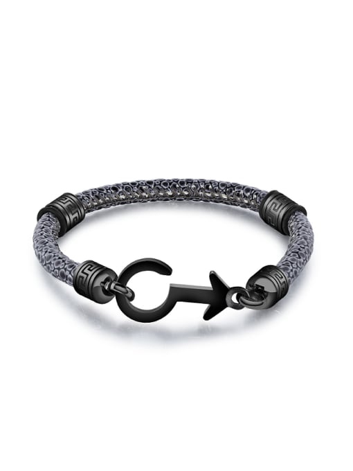 Open Sky Fashion Personalized Artificial Leather Unisex Bracelet 0