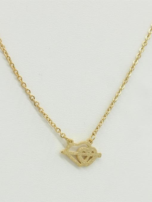 XIN DAI Gold Plated Double Heart Necklace