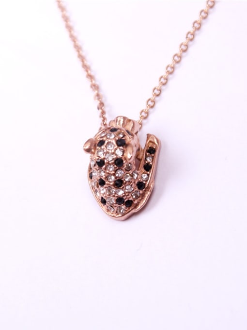 GROSE Personalized Casting Leopard Head Necklace 0