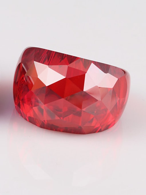 Red Wuzhou Qing Xing Jewelry Multicolor Selection Zircon Ring