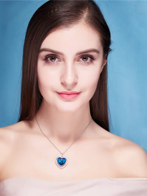 CEIDAI 2018 2018 austrian Crystals Heart-shaped Necklace 1