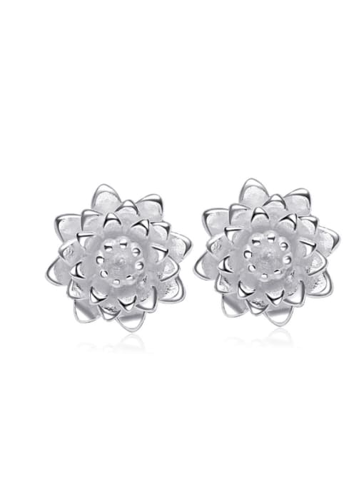 kwan Flower-shape High Quality Stud Earrings 0