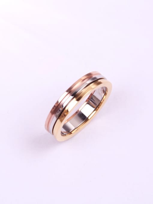 GROSE Three Colors Plated Lover Ring 0