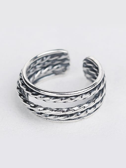 Peng Yuan Retro style Multi-layers Opening Ring