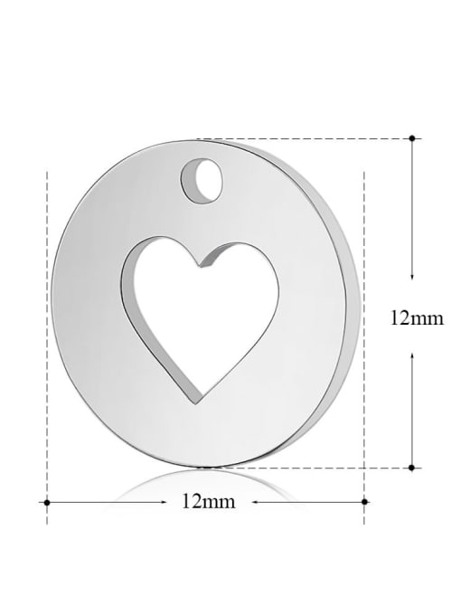 FTime Stainless Steel With Classic Heart Charms 1