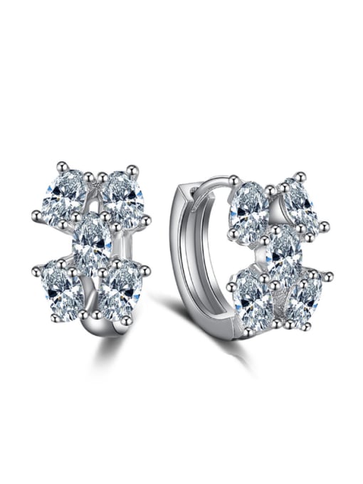 Ya Heng AAA Zircons Exquisite Fashion Clip Earrings