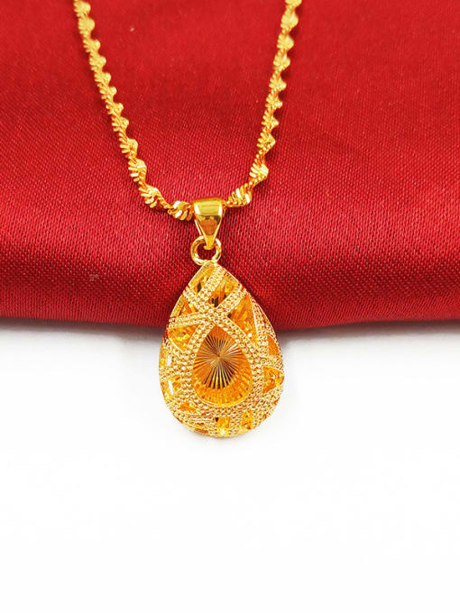 H Gold Plated Crown Shaped Pendant
