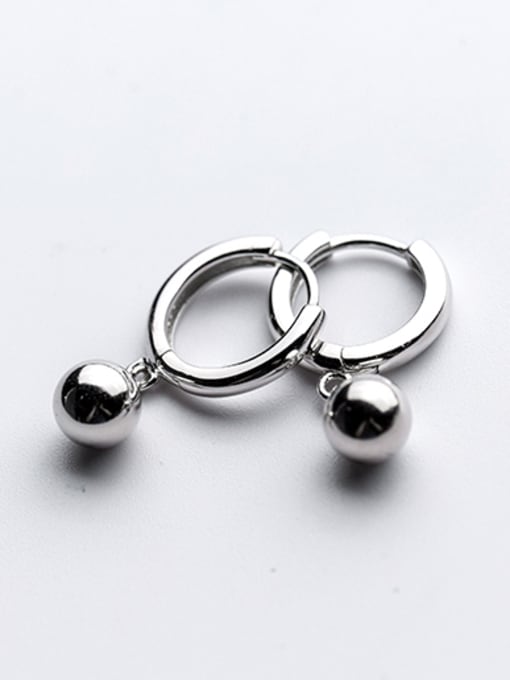 Rosh Fashion Round Shaped S925 Silver Clip Earrings 0