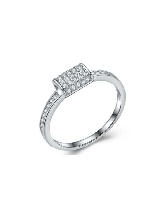 kwan New Design Rectangular Zircons Fashion Ring 0