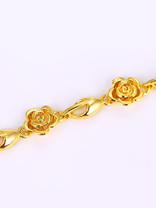 XP Ethnic Flowery Women Gold Plated Bracelet 2