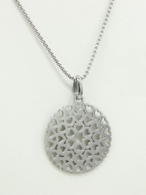 XIN DAI Hollow Round Pendant Women Necklace