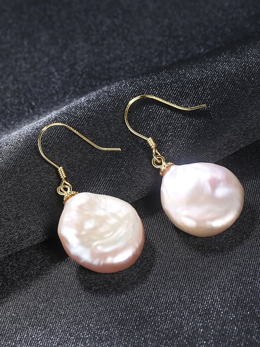 CCUI Pure silver Baroque Pearl  special shaped Earrings 2