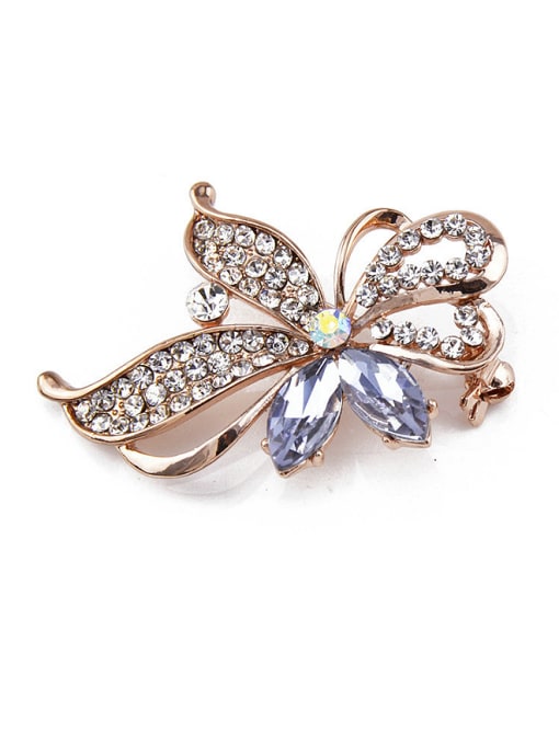 Inboe new 2018 2018 2018 2018 Rose Gold Plated Crystals Brooch 2