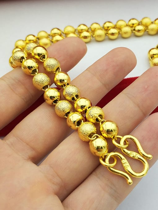 Neayou Men Exquisite Round Beads Necklace 1