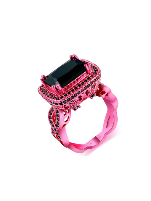 ZK Party Accessories Hot Pink Fashion Ring 0