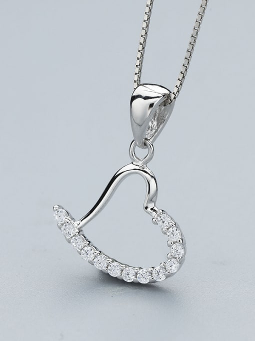 One Silver Heart-shaped Pendant 3