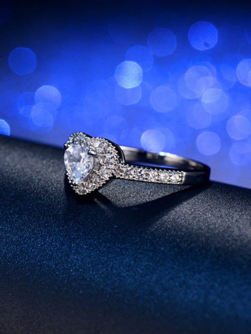 L.WIN Luxury Heart-shape Engagement Ring