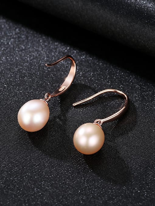 CCUI Sterling Silver classic natural freshwater pearl earrings 0