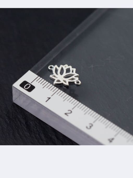 FAN 925 Sterling Silver With Silver Plated Lotus Connectors 2