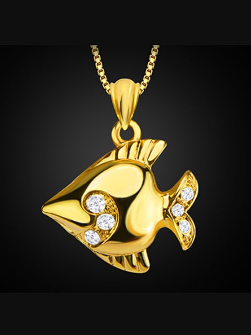 Days Lone Fashion Fish Rhinestones Necklace 0