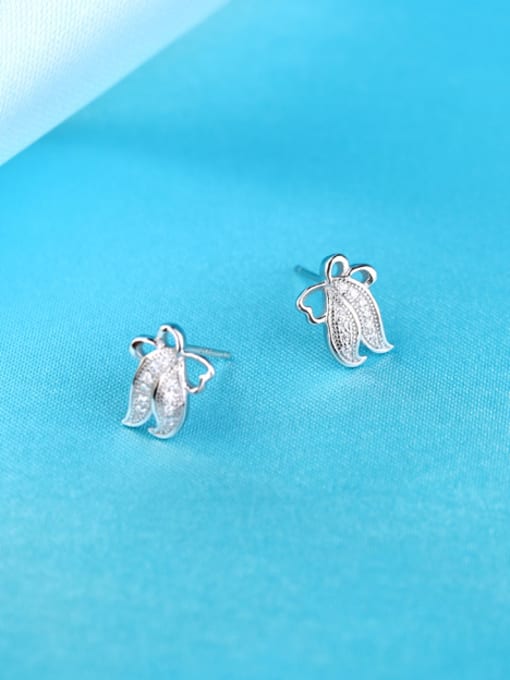 kwan Small Jellyfish Accessories Silver Stud Earrings 2