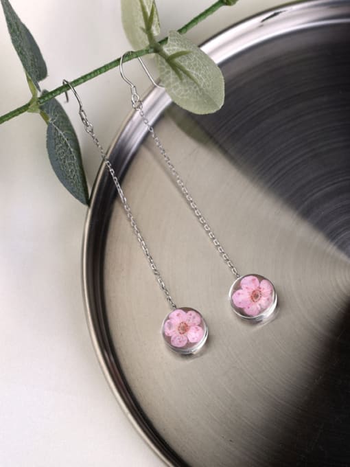 Peng Yuan Fashion Glass Ball Flowery Drop Earrings 2