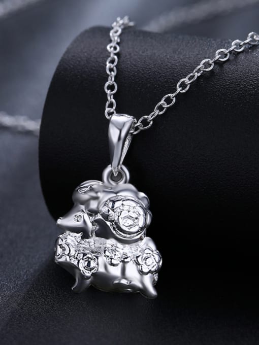 OUXI Fashion Exquisite Zodiac Goat Necklace 2