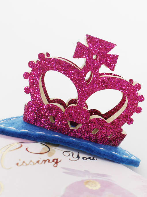 BB Clip Rose Red Small Crown Hair clip