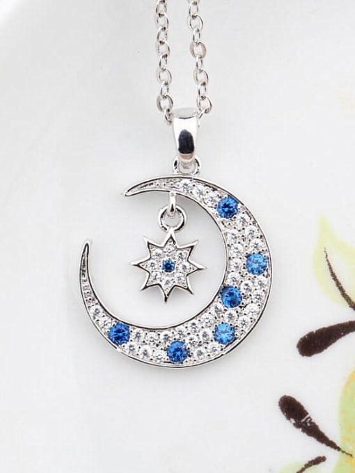 Qing Xing The Moon and The Stars  All-match Temperament Pendant 1