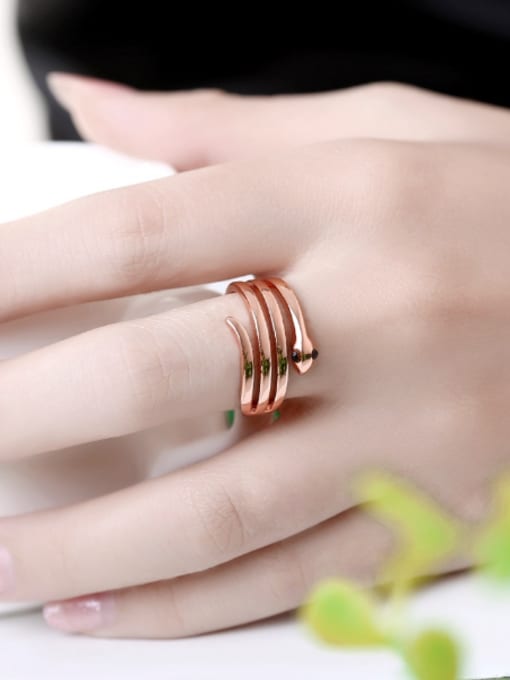 OUXI Personalized Creative Snake Multi-layer Ring 1