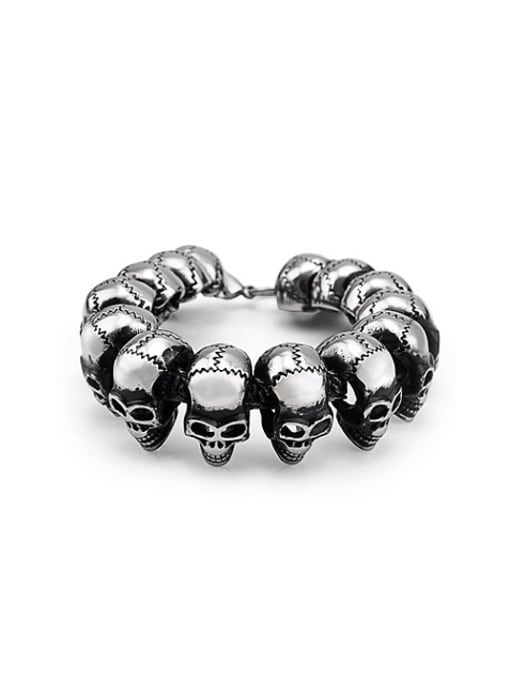 RANSSI Punk Skulls Bracelet 0