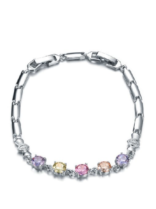 multi-color Fashion Female Birthday Gift Exquisite Zircon Bracelet