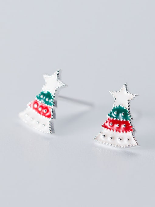 Christmas Tree Christmas series :Sterling Silver sweet candy Christmas  lovely  Earrings