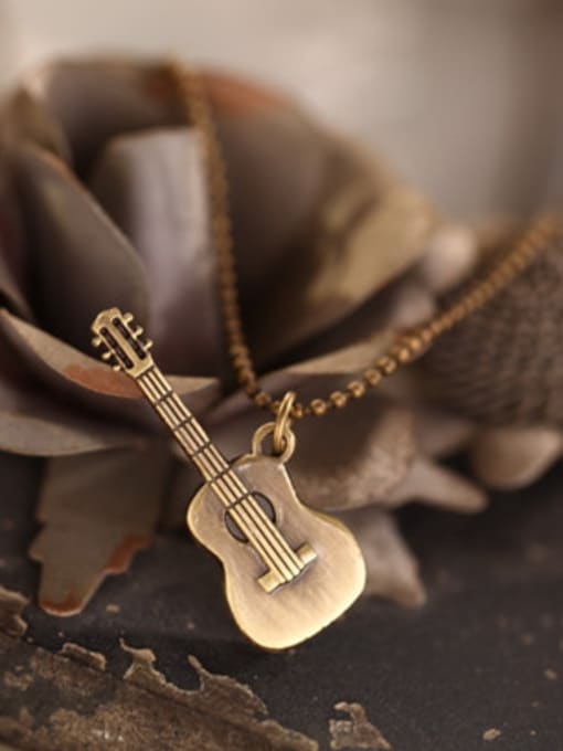 Dandelion All-match Women Guitar Shaped Necklace 1