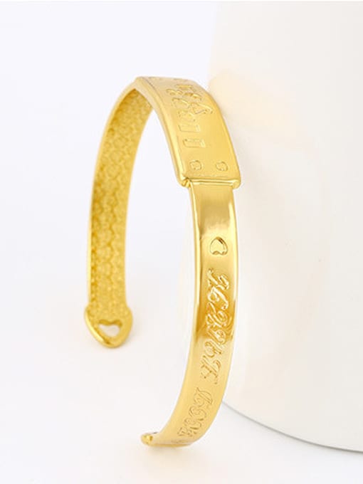 XP Copper Alloy 24K Gold Plated Ethnic style Bangle 1