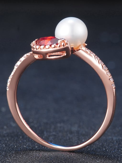 ZK Light Weight Freshwater Pearl Opening Ring 3