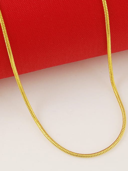 Yi Heng Da Women Simply Style 24K Gold Plated Copper Necklace 2