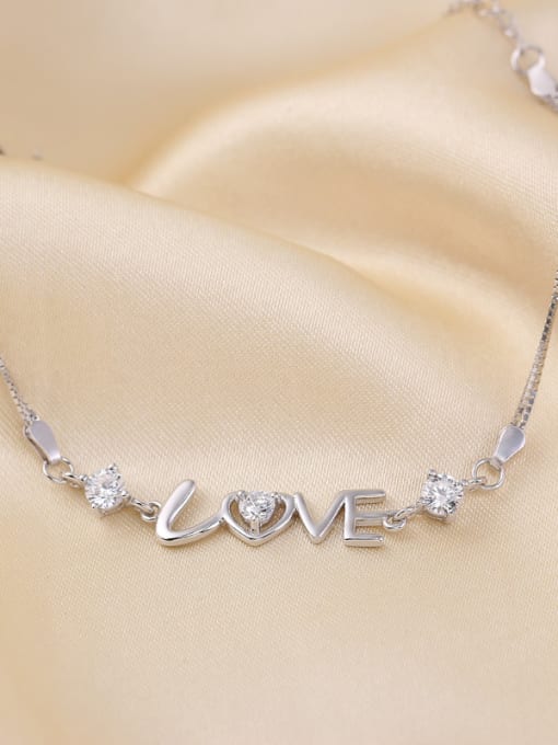 kwan Valentine's Day Gift S925 Silver LOVE Bracelet 1
