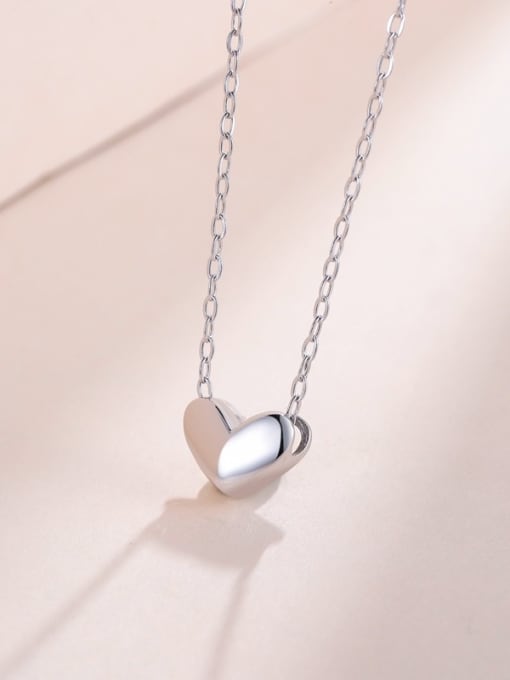 One Silver 2018 Heart Shaped Necklace 2