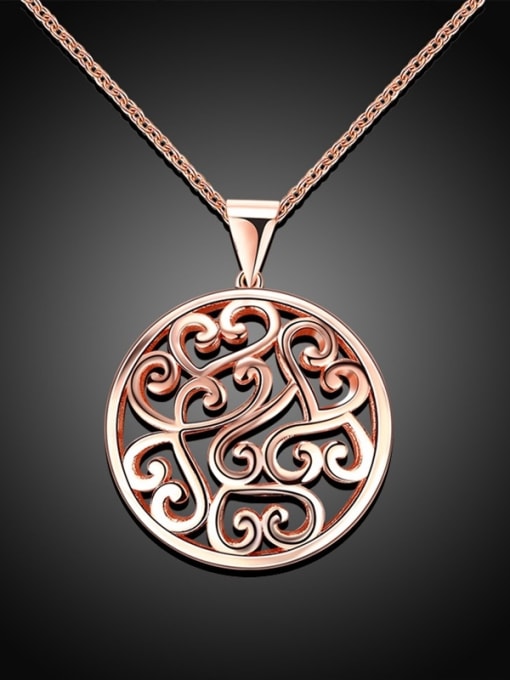 Rose Gold Personality Platinum Plated Tree Vine Shaped Necklace