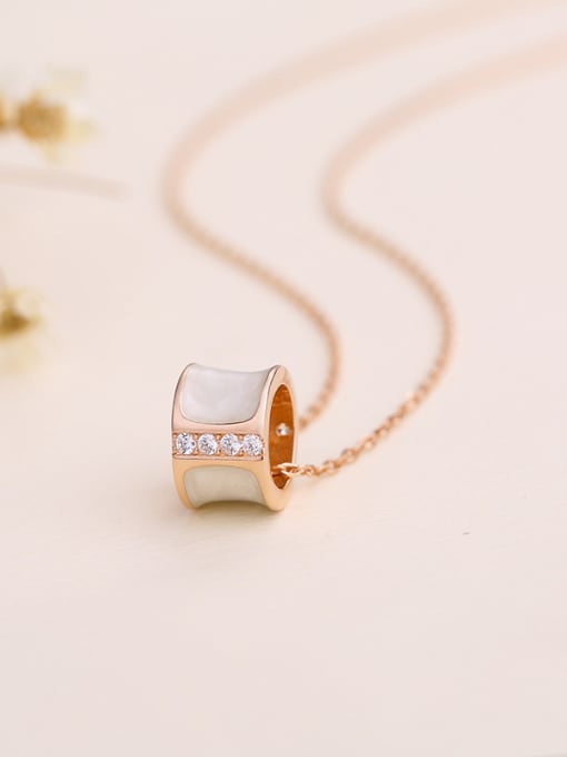 Rose Gold All-match Ring Necklace